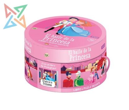Manolito-SASSI: Libro + Puzzle Gigante de 30 piezas (Caja Redonda) - El Baile De La Princesa