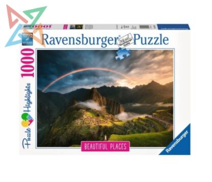 Rompecabezas Puzzle Ravensburger 1000 piezas: BEAUTIFUL PLACES: Arcoiris en Machu Picchu Perú - No.151585