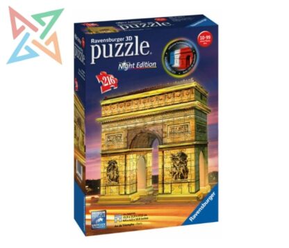 Rompecabezas Puzzle Ravensburger 3D 216 piezas: Arco del Triunfo - París - No.125227
