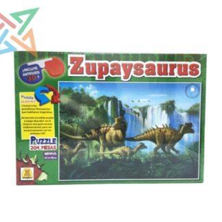 ROMPECABEZAS PUZZLE IMPLAS Reversible 3D (Incluye anteojos) 204 piezas Nro 230: ZUPAYSAURUS