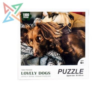 ROMPECABEZAS PUZZLE Pip Games 1000 piezas: Lovely Dogs A026