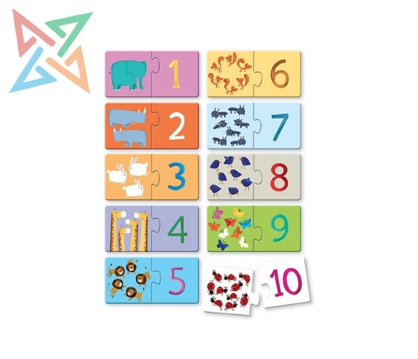 Puzle y Libro Sassi Manolito Books los Numeros 2 Piezas (+2 Años). Puzzles  infantiles . La Superpapelería
