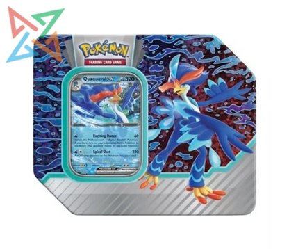 POKÉMON TCG - Lata Paldea Partners - Quaquaval ex (en Inglés)