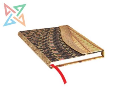 LIBRETA PAPERBLANKS - Tamaño Midi Rayado 144 páginas: Siyah, Sedas y Saris de Benarés - Imagen 2