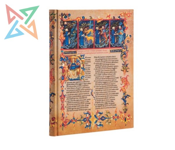 LIBRETA PAPERBLANKS - Tamaño Midi Rayado 144 páginas: Inferno, La Divina Comedia - Colección Manuscritos Bellos - Imagen 3