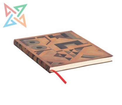 LIBRETA PAPERBLANKS - Tamaño Midi Rayado 176 páginas: Mostaza, Formas Cambiantes - Imagen 2