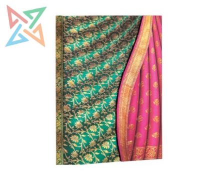 LIBRETA PAPERBLANKS - Tamaño Midi Liso 144 páginas: Ferozi, Sedas y Saris de Benarés