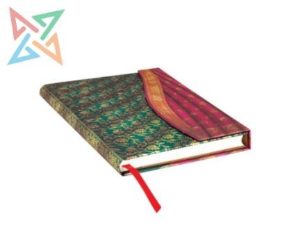 LIBRETA PAPERBLANKS - Tamaño Midi Liso 144 páginas: Ferozi, Sedas y Saris de Benarés - Imagen 3