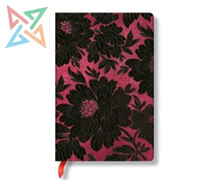 LIBRETA PAPERBLANKS - Tamaño Mini Rayado 176 páginas: Dalia Negra, Chic & Satin