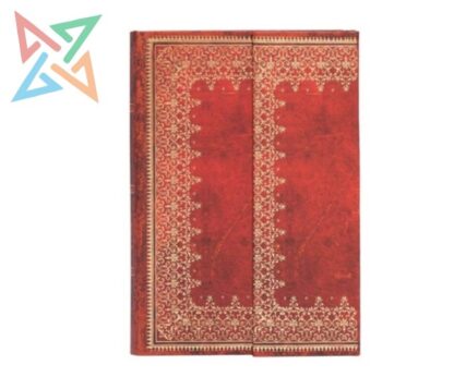LIBRETA PAPERBLANKS - Tamaño Mini Rayado 176 páginas: Hoja de Oro, Colección Cuero Antiguo