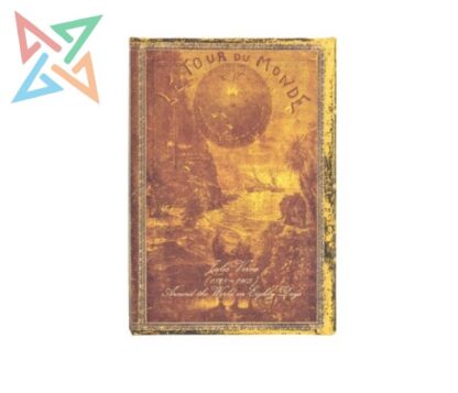 LIBRETA PAPERBLANKS - Tamaño Ultra Rayado 144 páginas: Verne, La Vuelta al Mundo - Colección Manuscritos Bellos - Imagen 2