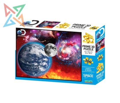 ROMPECABEZAS PUZZLE PRIME 3D 500 piezas: PLANETA TIERRA Y LUNA