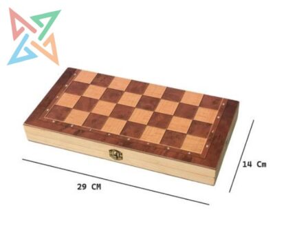 3 EN 1: Ajedrez + Damas + Backgammon (con Piezas y Tablero de Madera) - Imagen 2
