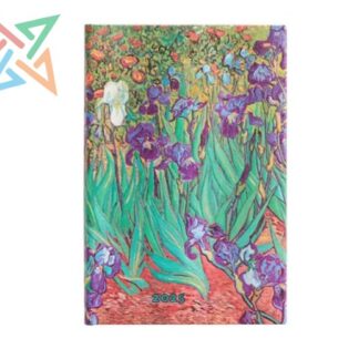 LIBRETA PAPERBLANKS - Tamaño Mini Rayado 176 páginas: LIRIOS DE VAN GOGH