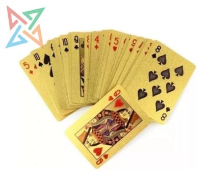Cartas Poker plastificadas doradas Obelisco de Buenos Aires - Imagen 2