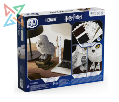 ROMPECABEZAS PUZZLE 4D Build - HARRY POTTER: HEDWIG 118 PIEZAS - Imagen 2
