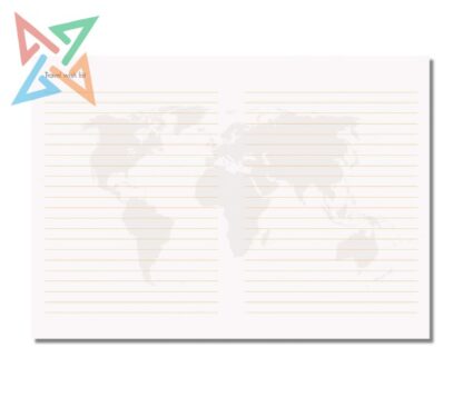 CUADERNO DE VIAJE - THE TIMES WORLD ATLAS Travel Journal 22x15 Rayado y Liso 240 págs.: ATLAS OF THE WORLD - Imagen 2