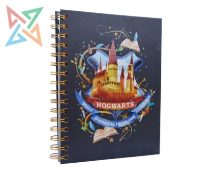 CUADERNO INSIGHTS ESPIRALADO - HARRY POTTER 21x16 Rayado 144 págs.: HOGWARTS (Con Stickers) (Tapa Dura)