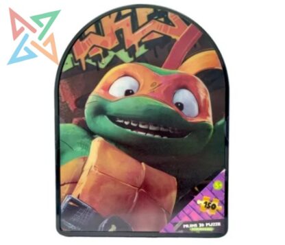 ROMPECABEZAS PUZZLE PRIME 3D 150 piezas en LATA: TORTUGAS NINJAS - MICHELANGELO