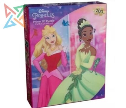 ROMPECABEZAS PUZZLE PRIME 3D 200 piezas: DISNEY PRINCESAS - MULÁN, AURORA, TIANA y ARIEL