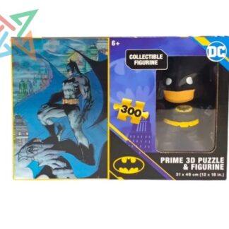 ROMPECABEZAS PUZZLE PRIME 3D 300 piezas + Muñeco: BATMAN