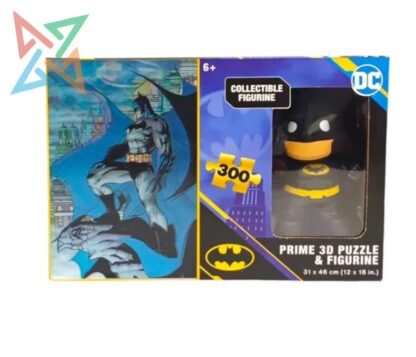 ROMPECABEZAS PUZZLE PRIME 3D 300 piezas + Muñeco: BATMAN