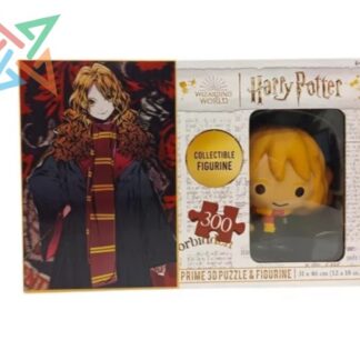 ROMPECABEZAS PUZZLE PRIME 3D 300 piezas + Muñeco: HARRY POTTER HERMIONE GRANGER