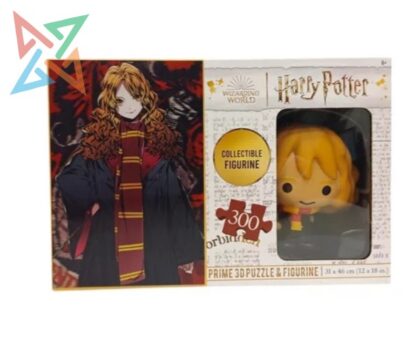 ROMPECABEZAS PUZZLE PRIME 3D 300 piezas + Muñeco: HARRY POTTER HERMIONE GRANGER