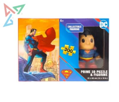 ROMPECABEZAS PUZZLE PRIME 3D 300 piezas + Muñeco: SUPERMAN