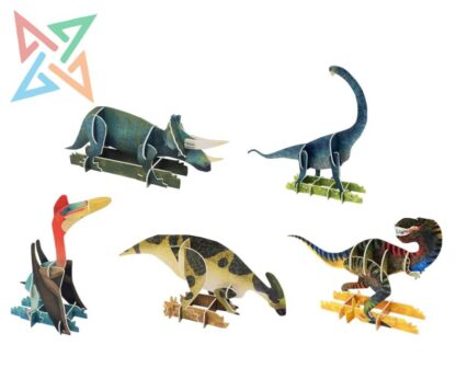 AMAZING EARTH DINOSAURS: 5 PRESS-OUT PREHISTORIC MODELS TO BUILD (Tapa Dura en Inglés) - Imagen 2