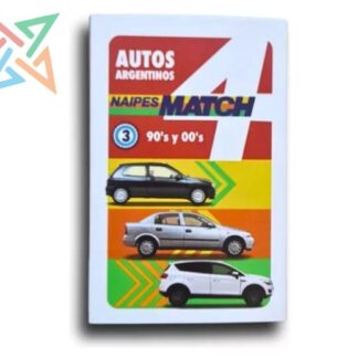 Cartas Match4 Autos Argentinos de los 90's y 00´s