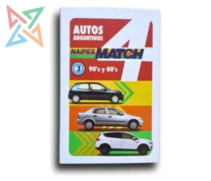 Cartas Match4 Autos Argentinos de los 90's y 00´s