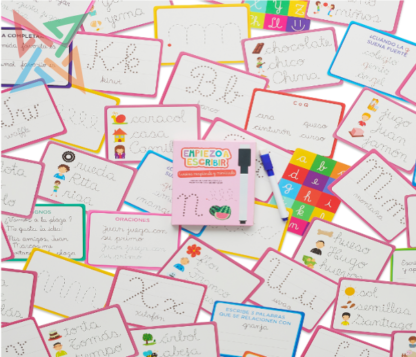 Cartas con Libro y Marcador Barco de Papel: Empiezo a Escribir - Cursiva Mayúscula y Minúscula - Imagen 2