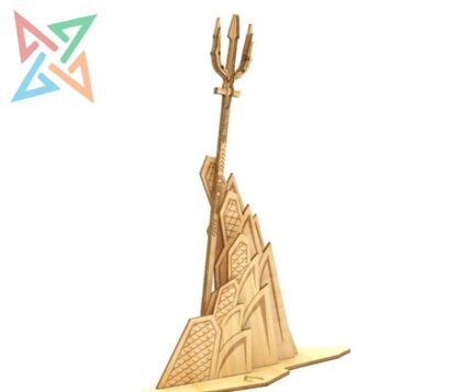 INCREDIBUILDS - DELUXE BOOK AND 3D WOOD MODEL SET: DC - AQUAMAN (En Inglés) - Imagen 2