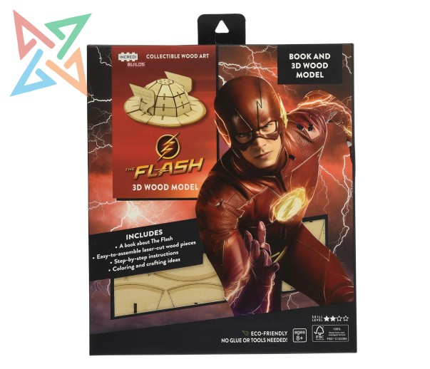 INCREDIBUILDS - DELUXE BOOK AND 3D WOOD MODEL SET: DC - THE FLASH (En Inglés)