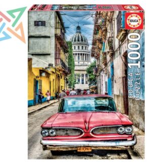 ROMPECABEZAS PUZZLE EDUCA 1000 piezas Nro 16754: COCHE EN LA HABANA