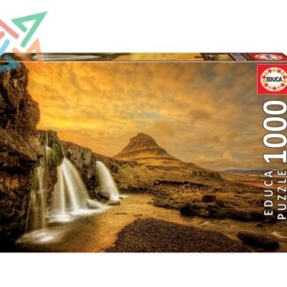 ROMPECABEZAS PUZZLE EDUCA 1000 piezas Nro 17971: KIRKJUFELLSFOSS, ISLANDIA