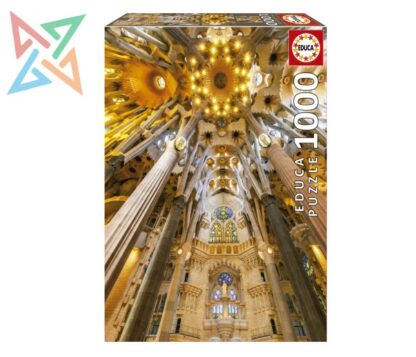 ROMPECABEZAS PUZZLE EDUCA 1000 piezas Nro 19614: INTERIOR SAGRADA FAMILIA