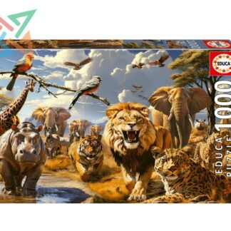 ROMPECABEZAS PUZZLE EDUCA 1000 piezas Nro 19920: ANIMALES SALVAJES