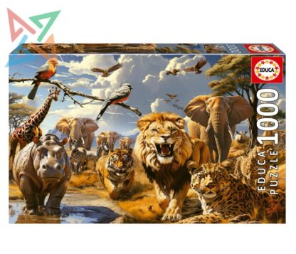 ROMPECABEZAS PUZZLE EDUCA 1000 piezas Nro 19920: ANIMALES SALVAJES