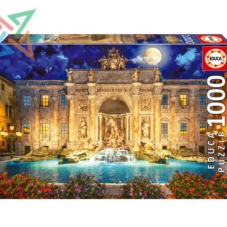 ROMPECABEZAS PUZZLE EDUCA 1000 piezas Nro 19923: FONTANA DI TREVI, ITALIA