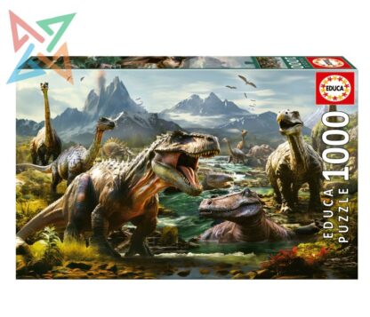 ROMPECABEZAS PUZZLE EDUCA 1000 piezas Nro 19924: DINOSAURIOS FEROCES