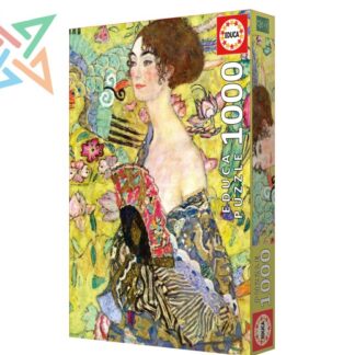 ROMPECABEZAS PUZZLE EDUCA 1000 piezas Nro 19932: DAMA CON ABANICO, KLIMT