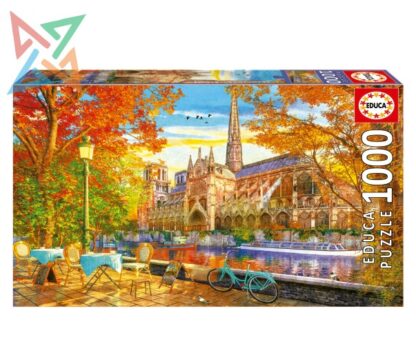 ROMPECABEZAS PUZZLE EDUCA 1000 piezas Nro 19936: OTOÑO EN NOTRE DAME