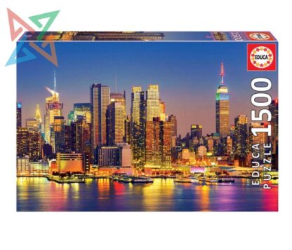 ROMPECABEZAS PUZZLE EDUCA 1500 piezas Nro 18466: MANHATTAN DE NOCHE