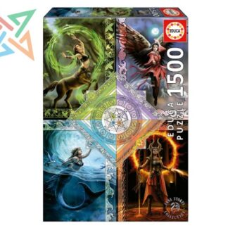 ROMPECABEZAS PUZZLE EDUCA 1500 piezas Nro 19941: Elementos Mágicos, Anne Stokes
