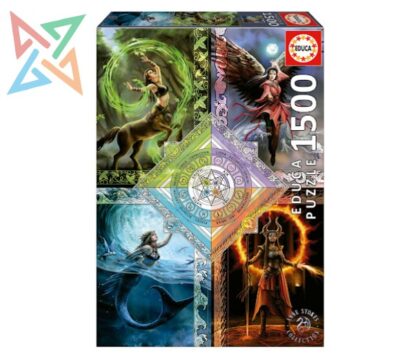 ROMPECABEZAS PUZZLE EDUCA 1500 piezas Nro 19941: Elementos Mágicos, Anne Stokes