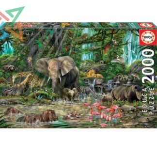 ROMPECABEZAS PUZZLE EDUCA 2000 piezas Nro 16013: JUNGLA AFRICANA