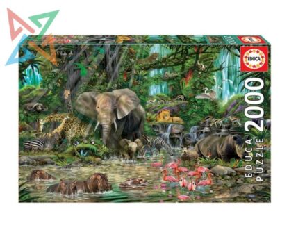 ROMPECABEZAS PUZZLE EDUCA 2000 piezas Nro 16013: JUNGLA AFRICANA