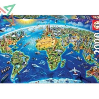 ROMPECABEZAS PUZZLE EDUCA 2000 piezas Nro 17129: SIMBOLOS DEL MUNDO